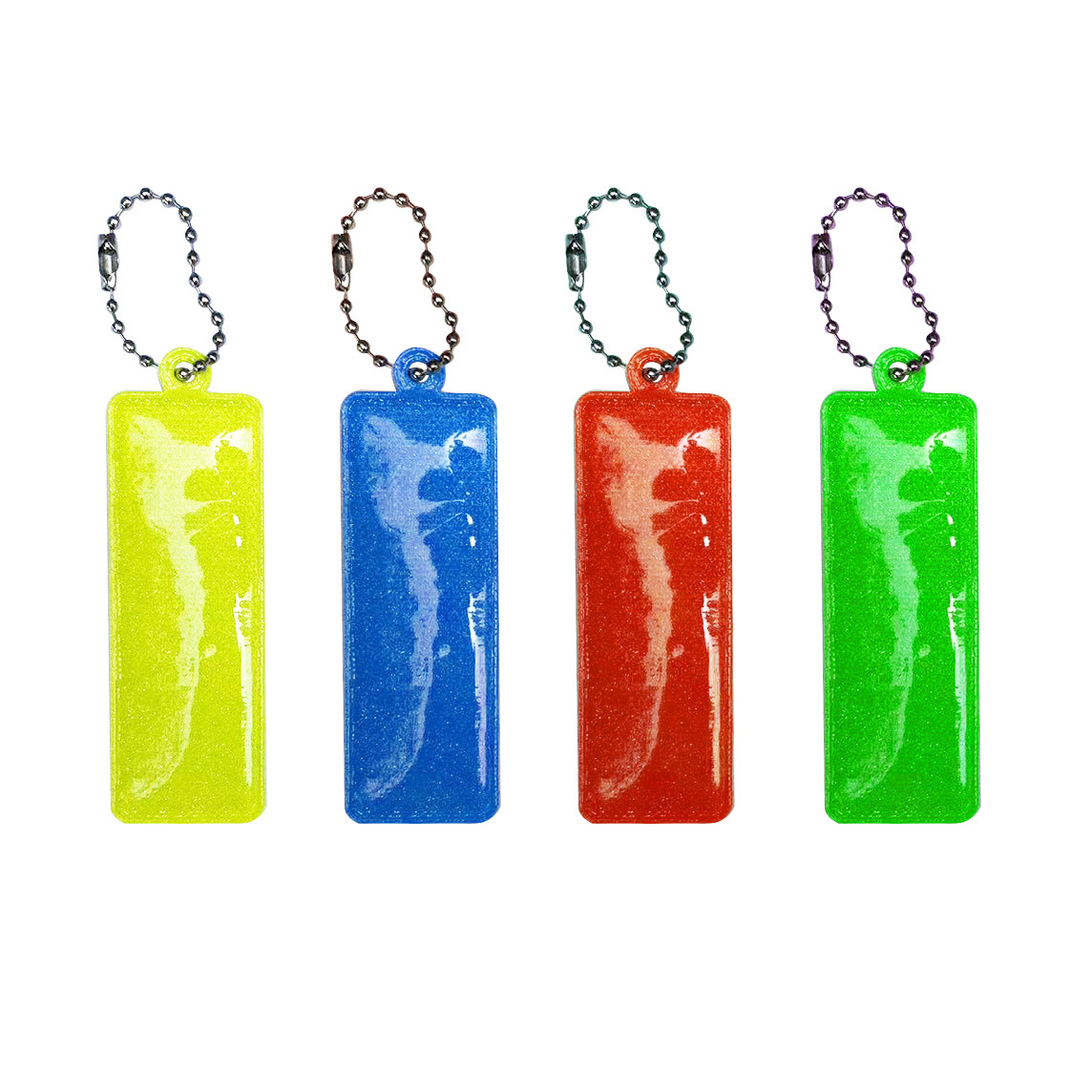 Barras de PVC transfronterizas de color reflectante llavero colgante de mochila escolar