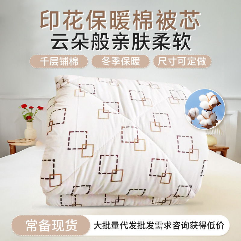 Manufacturer Supplies Washed Cotton Single Winter Quilt Thickeneded Student Winter Warm Quilt Cotton Quilt Core Quilt Wholesale