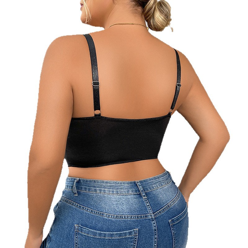 Plus Size Lace Underwire Bustier – Full Coverage Corset Bra For Women, Supportive & Elegant_voghion.com