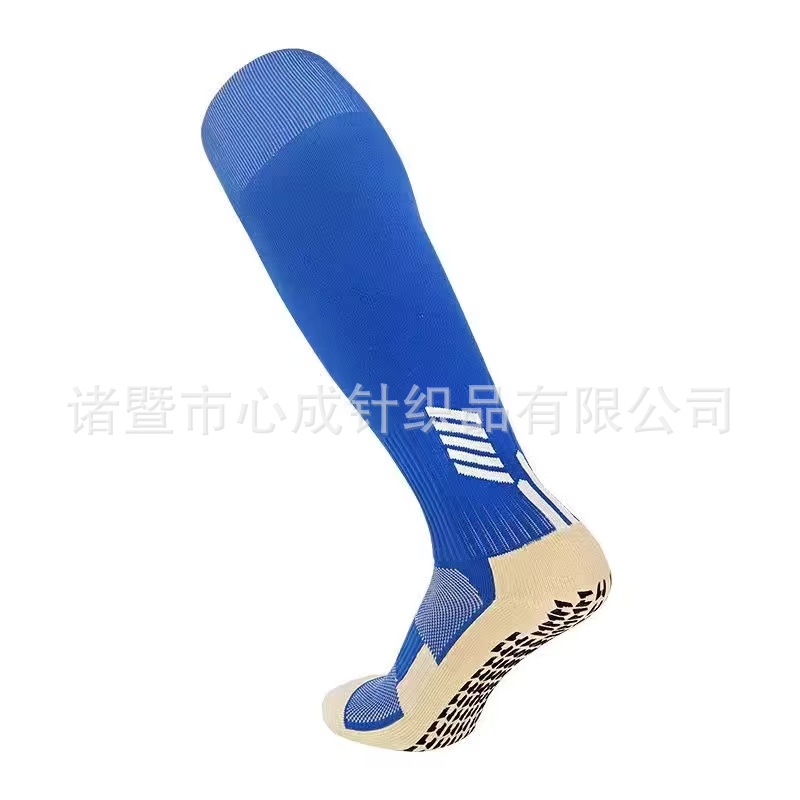 Cross-Border Professional Football Socks, Long Tube Sweat-Absorbing Sports Training Socks, Towel Bottom Shock-Absorbing Anti-Slip Grip Dots, Wholesale in Stock