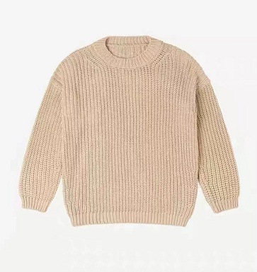 폭풍 순수 베이지 풀오버 스웨터