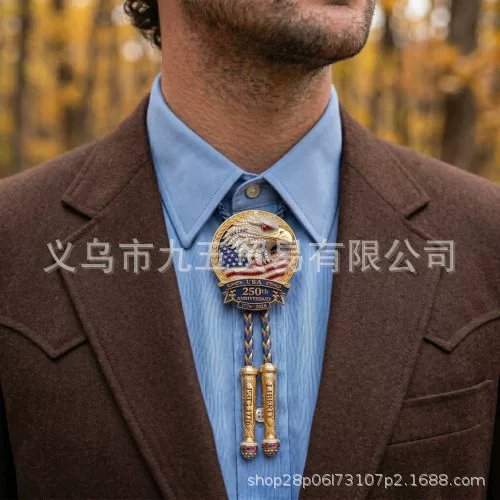 Cross-Border New Product 250Th Anniversary Eagle Bolo Tie250Th Anniversary Eagle Bolo Tie