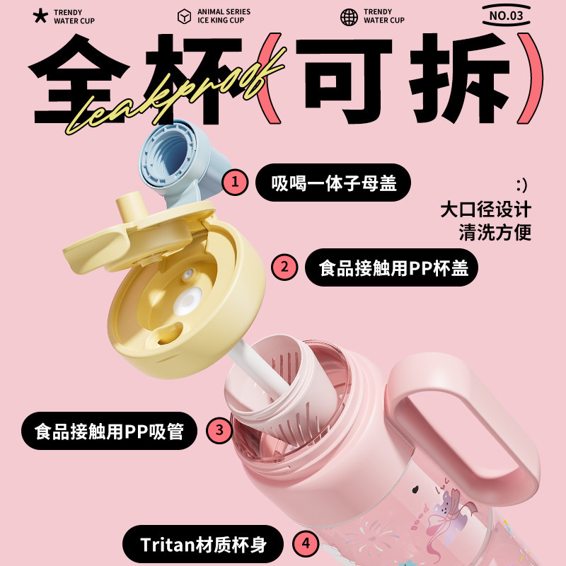 JEKO大容量カップビッグマックストローカップ女子学生高颜値夏茶水分離カップ氷覇カップ|undefined