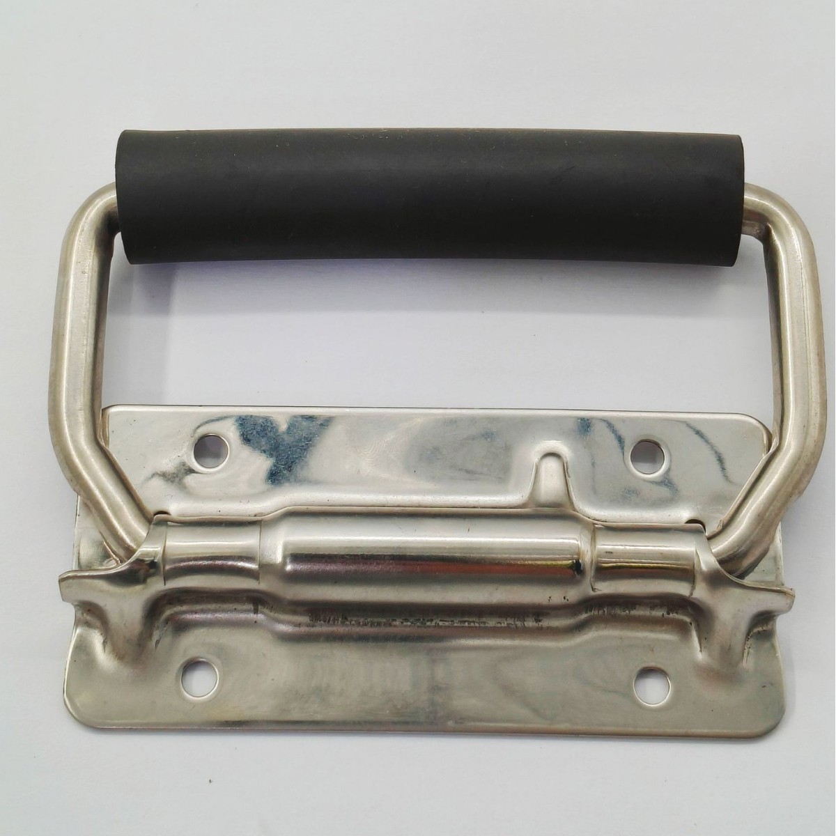 304不锈钢折叠拉手工具箱活动提手木箱环箱提手工业设备弹簧把手