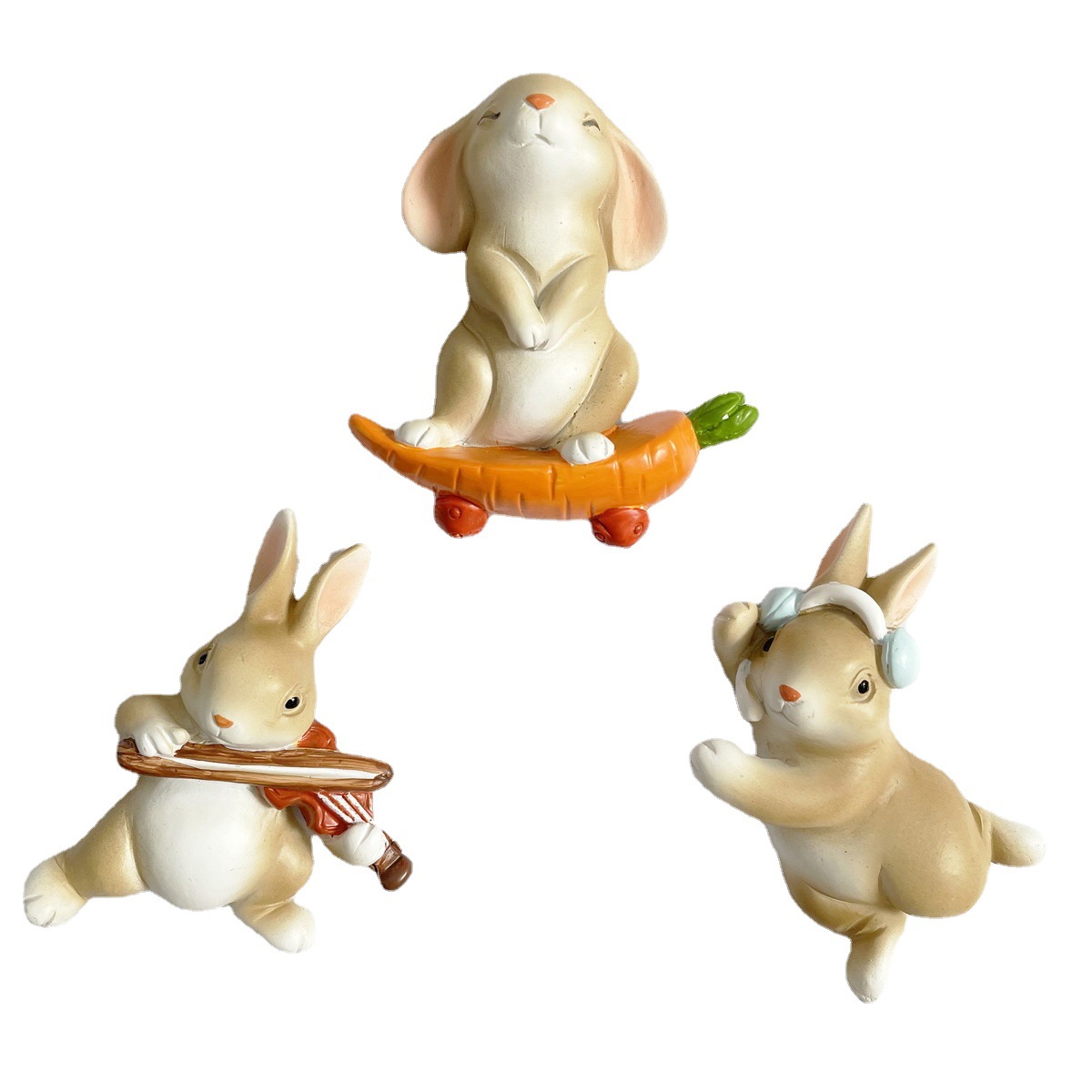 Rabbit Refrigerator Magnet Creative Resin Mobile Phone Case3 DThree-dimensional Switch Sticker Home Decoration Air Outlet Decoration Hot Style