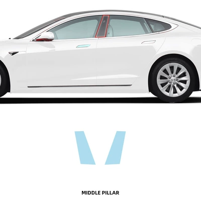 Car paint protective film | Pre-cut - a-pair-of-b-pillar-tpu-membranes-imported-tpu-film-special-car-cutting