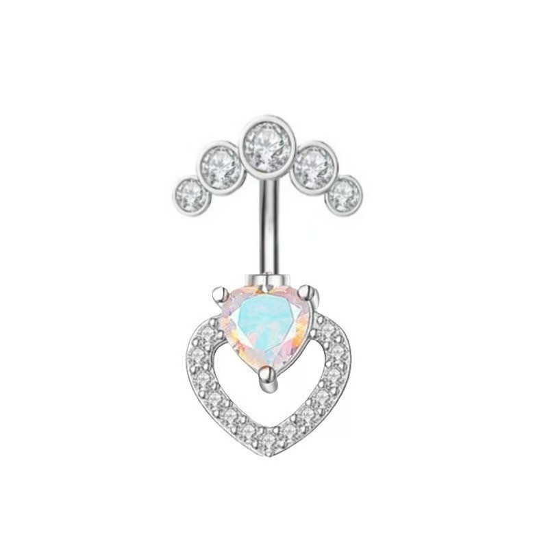 Silver pointed spike labret stud material detail