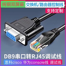 批发纯铜RJ45转RS232线COM串口线网线水晶头线各种设备通用调试线