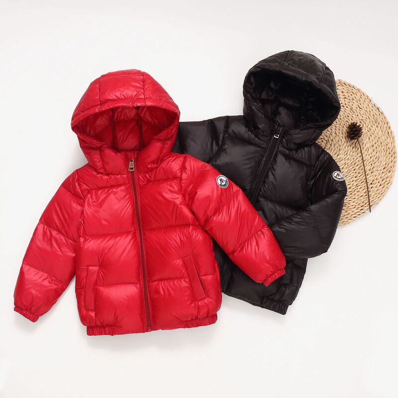 Winter Children's down Jacket with Hood, Short Style for Toddlers and Kids, Parent-Child Matching Outfit, Warm and Thickened for Cold Protection