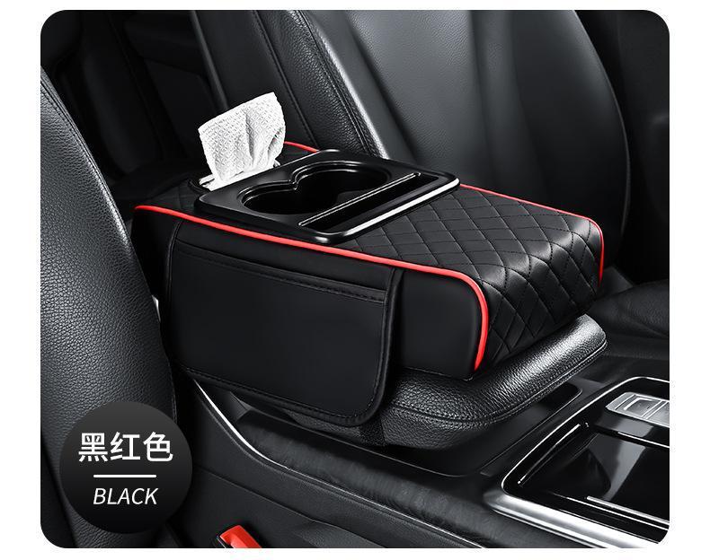 Thickened central armrest box, simple car armrest box heightening pad, car tissue box
