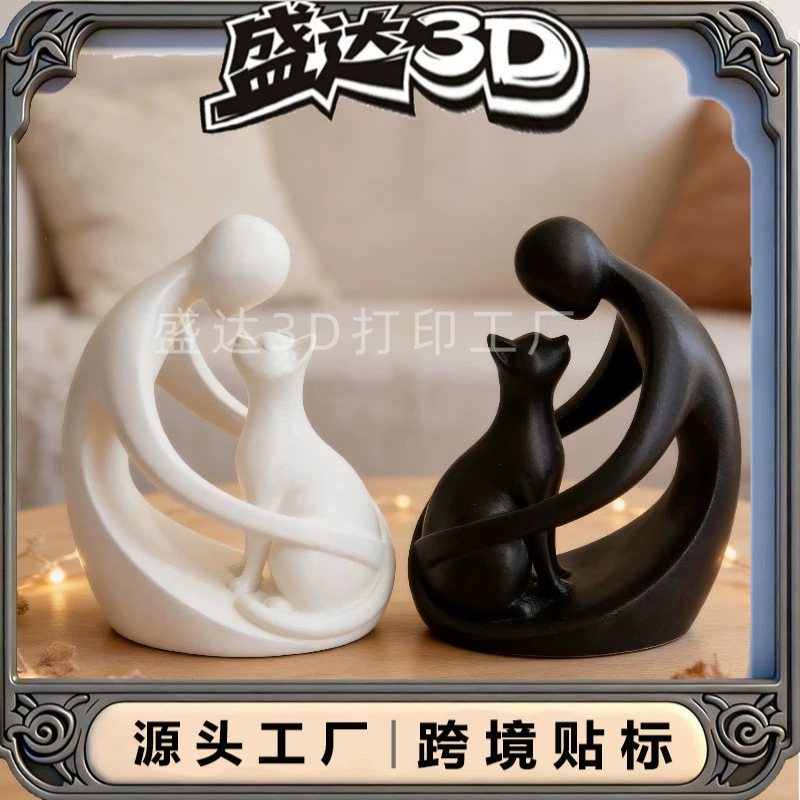 (Cross-border trading), modern table statue, decorations, 3D