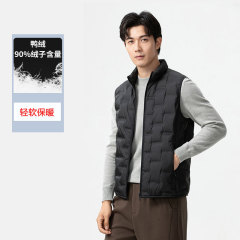 2025秋冬羽绒马甲男士立领轻薄保暖背心坎肩纯色休闲内搭跨境批发