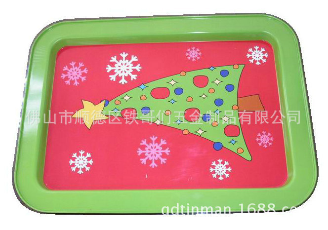 工厂供应长方形马口铁外贸托盘　酒吧饭店铁托盘 铁盘