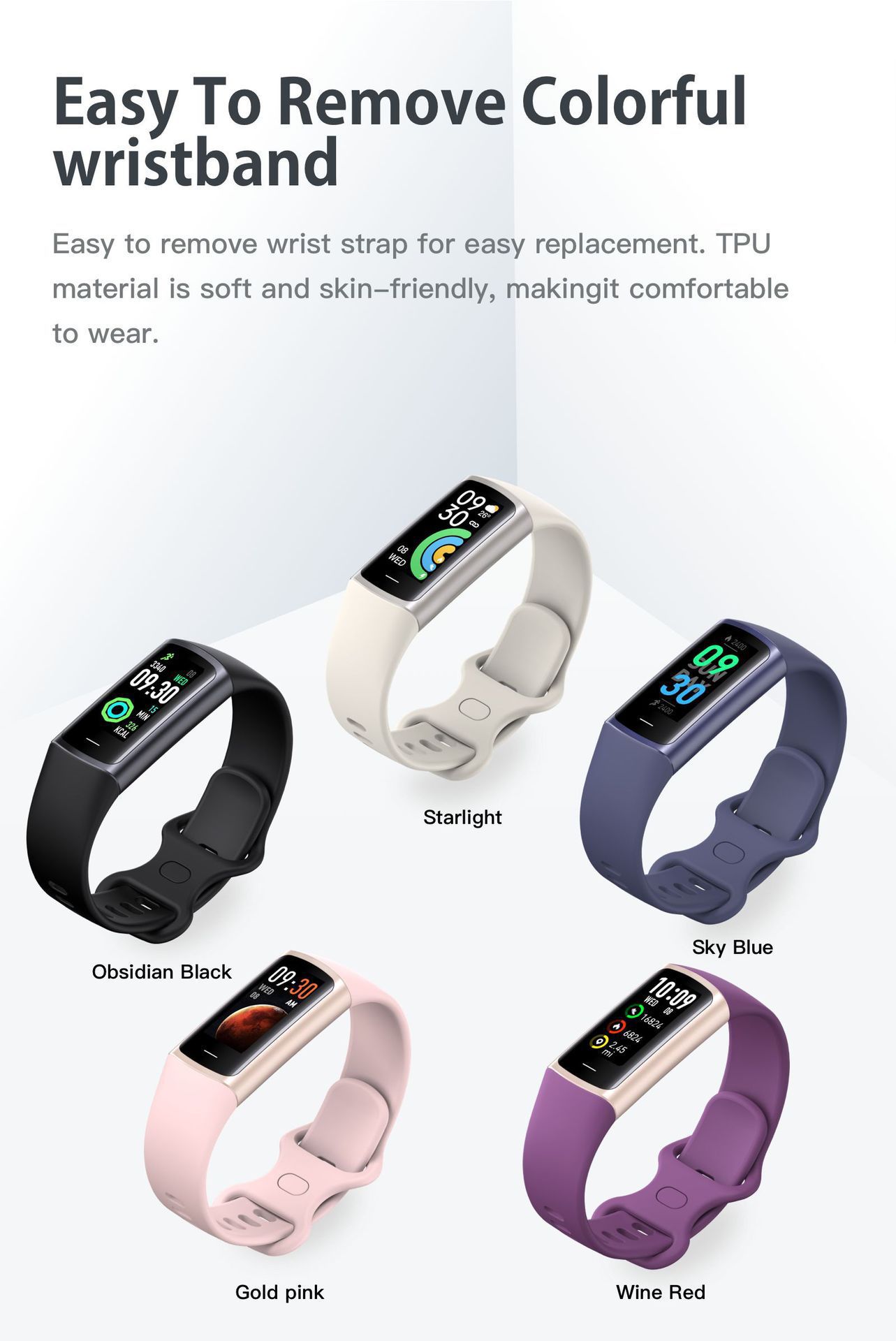 The new cross-border C68L smart bracelet pedometer, heart rate, blood pressure, blood oxygen, sleep and body temperature monitoring men's watch Application Scenario