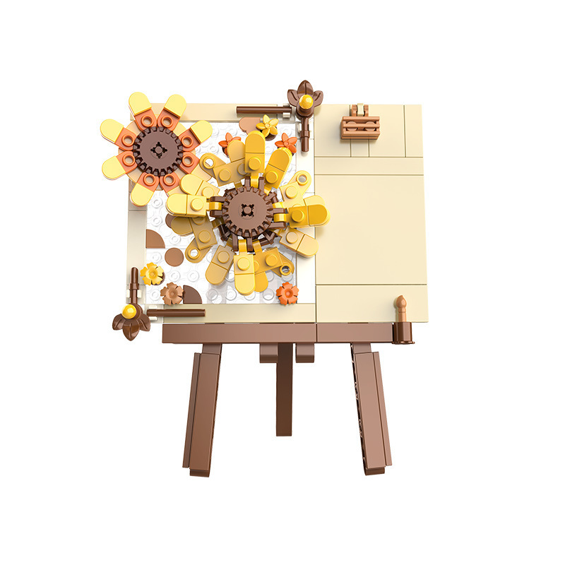 JAKI Jiaqi bloques de construcción suculenta olla montaje decoración interior simulación flor planta juguete lindo regalo la muchacha