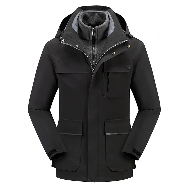 Инструмент с логотипом шоковой куртки, печать рабочей одежды Parker, подкладка на флисовой подкладке три в одном оптом из двух частей