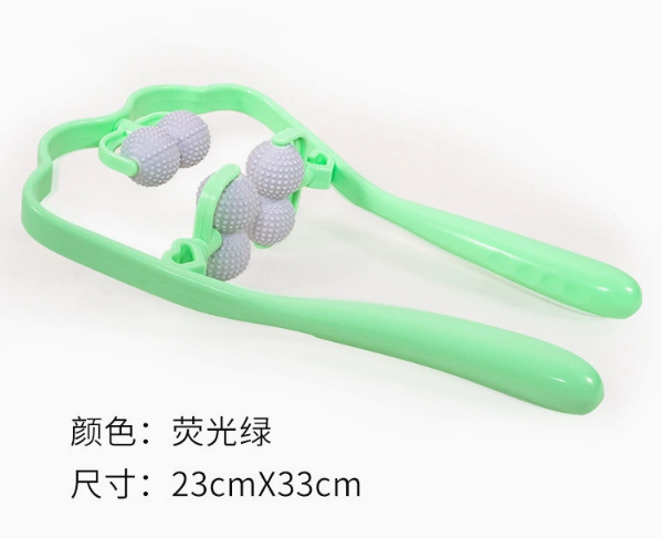 手動頚椎マッサージ器双生球は矯正器を持って首を手動で挟みます。|undefined