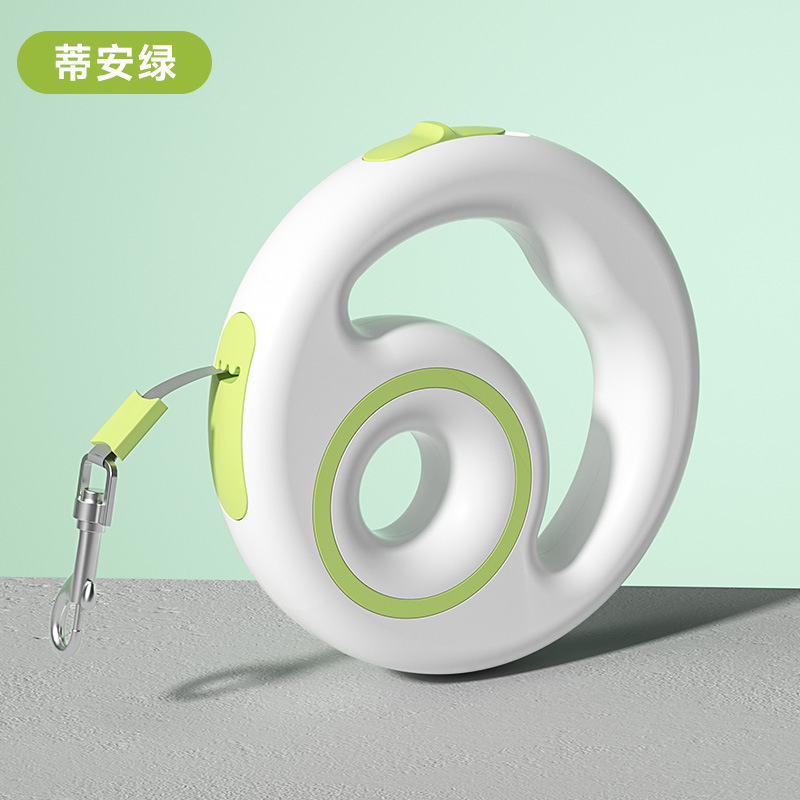 Viaje al aire libre para perros transfronterizos cuerda de tracción telescópica automática redonda ligera cuerda para pasear perros cuerda para pasear mascotas