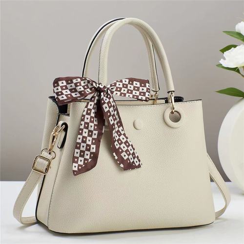Fashionable Lady Handbag  New Korean Version Large Capacity Simple and Versatile Elegant Single Shoulder Silk Scarf Crossbody Bag