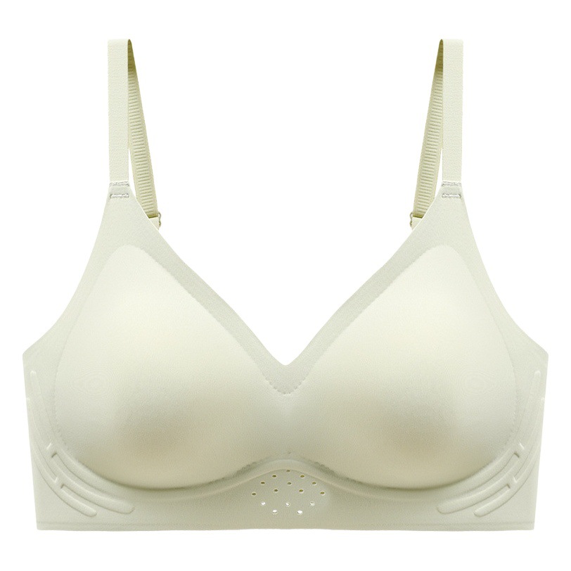 Ropa interior sin costuras de las mujeres suave soporte inalámbrico sujetador transpirable Delgado pequeño pecho Sujetador push up de mama belleza espalda ropa interior