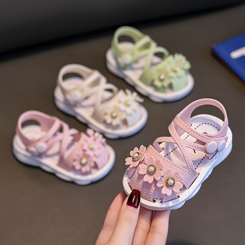 Summer Breathable Children's Sandals New Cute Non-Slip Soft Sole Girls Clog Sandals For Kids_voghion.com
