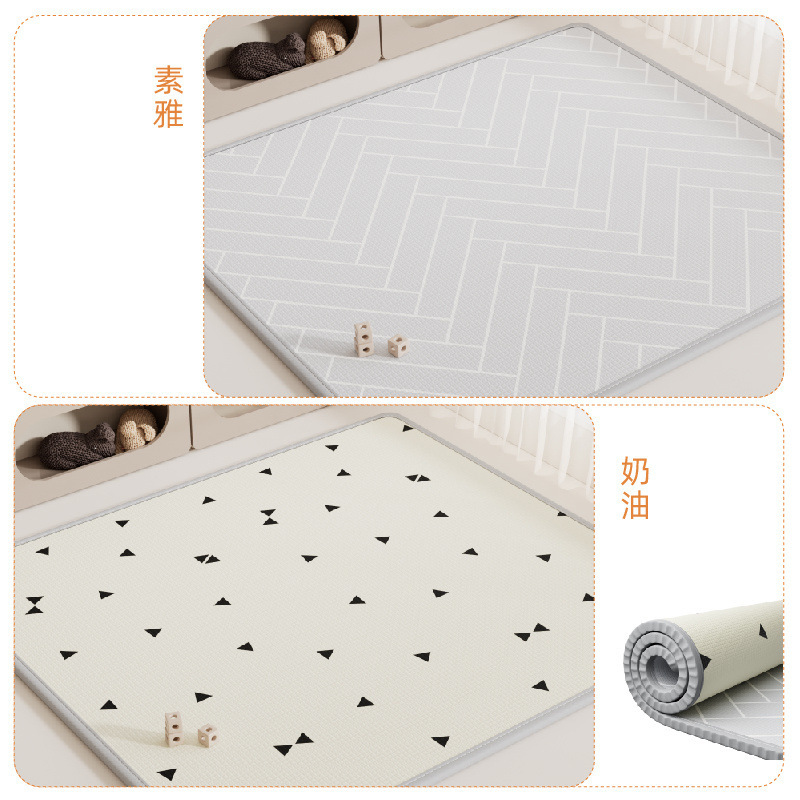 Alfombrilla para bebé Alfombrilla para gatear XPE engrosado hogar bebé sala de estar alfombrilla plegable para gatear espuma para niños insípida