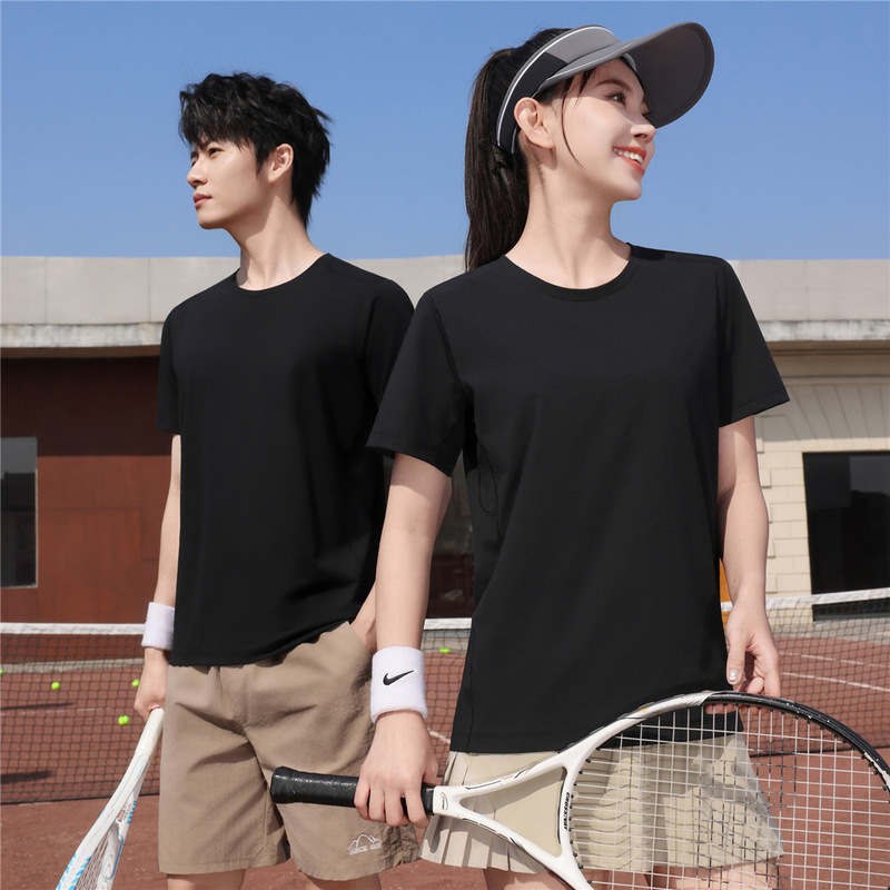 200g Dupont Solona Crewneck T-shirt Short Sleeve Pinhole Breathable Tennis Sports Quick Dry Clothes Custom LOGO 200g Dupont Solona Crewneck T-shirt Short Sleeve Pinhole Breathable Tennis Sports Quick Dry Clothes Custom LOGO