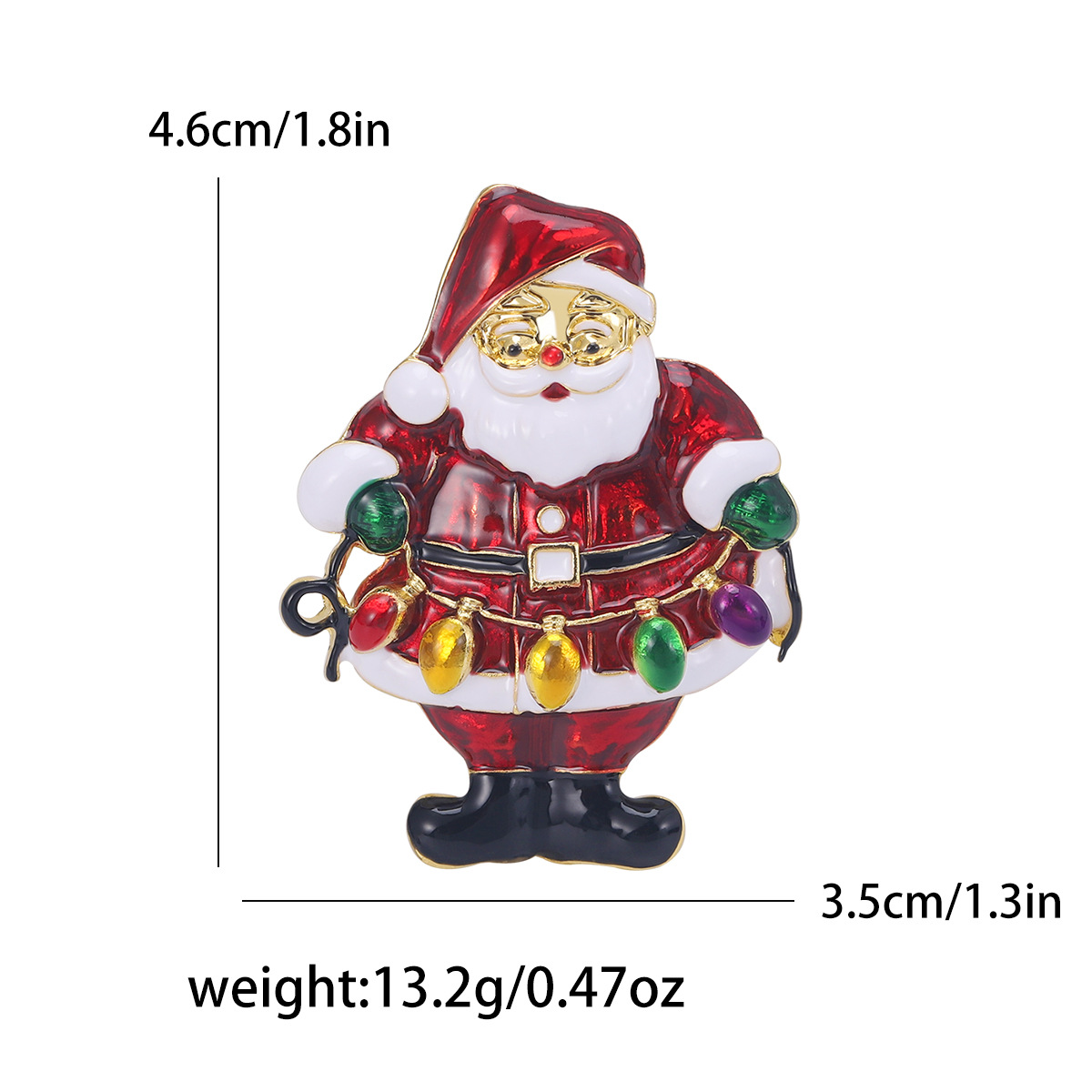 Brooches Classification Holiday, Selfie Occasion Casual Elegant Cute Pin Santa Claus Alloy Enamel Unisex Brooches