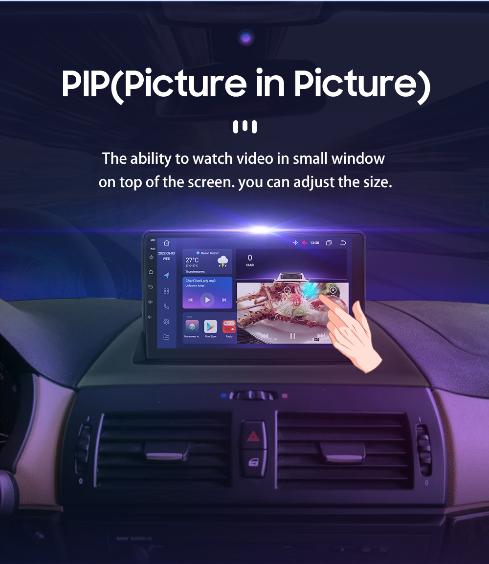 The 9-inch Android large screen is suitable for 04-12 BMW X3 E83 smart car GPS navigation frame all-in-one machine