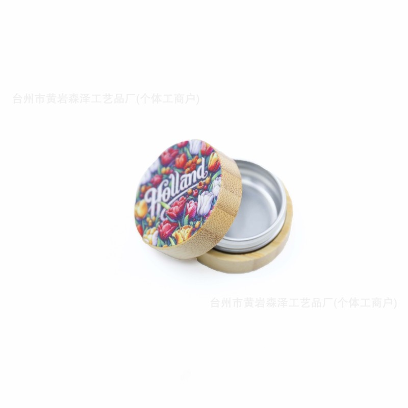 木製ミニ茶缶、ルージュ口紅缶、小さな薬缶、古代口紅缶、密封缶、化粧品ボトル、旅行|undefined