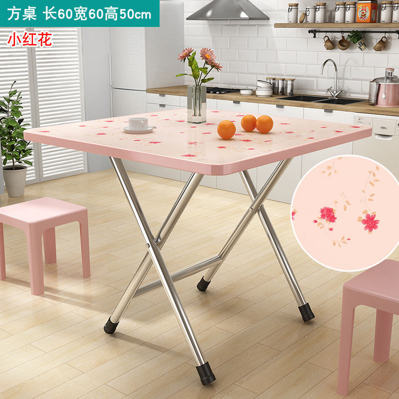 Mesa plegable mesa de comedor plegable simple mesa de comedor casera pequeña mesa de alquiler de habitaciones puestos de mesa de comedor simple de tipo pequeño
