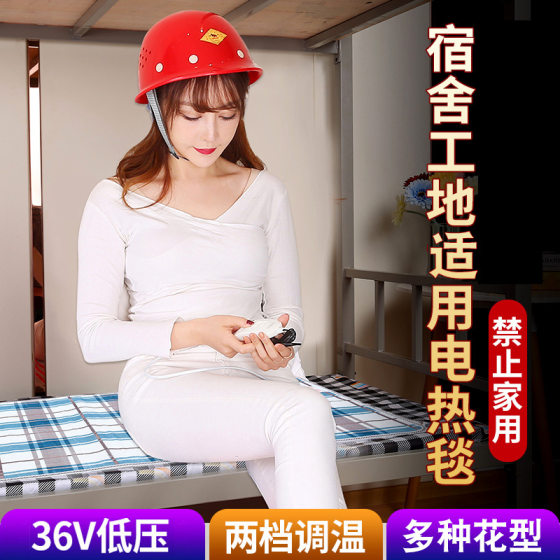 36V low voltage electric blanket USB interface electric blanket single double dormitory construction site blanket heating electric mattress