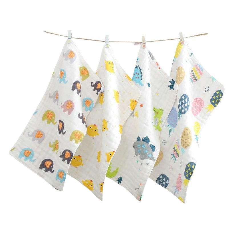 Шестислойное хлопковое Марлевое полотенце высокой плотности, мягкое Впитывающее детское полотенце для лица, детское полотенце для слюны, хлопковое детское полотенце оптом