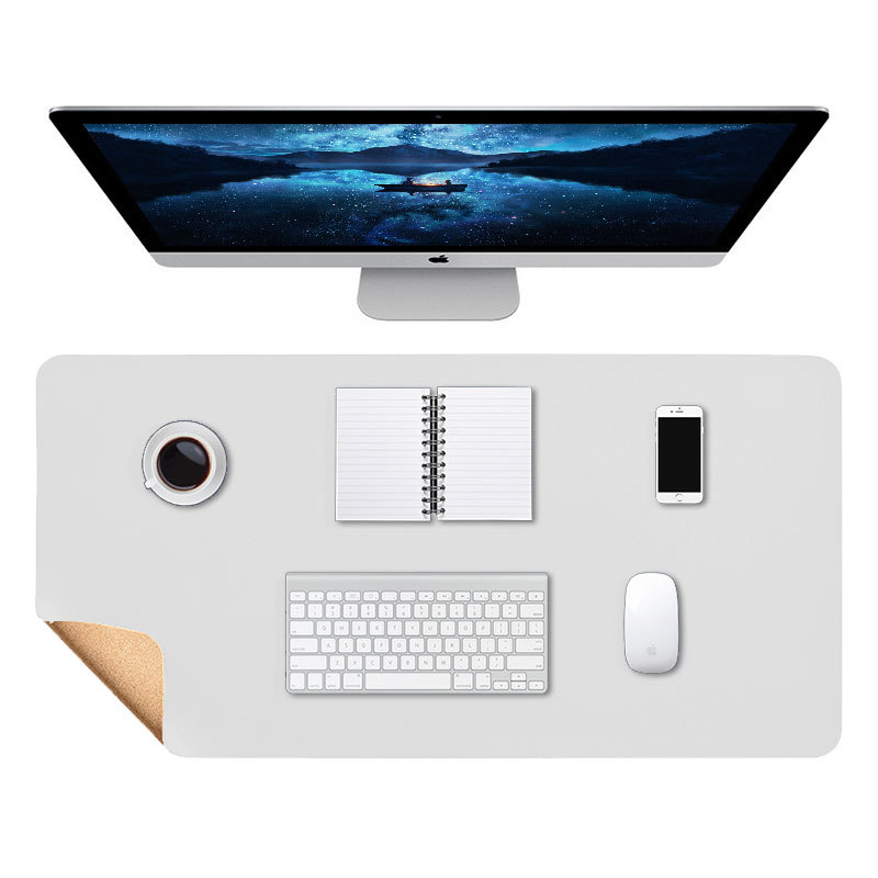 Mesa de té de gran tamaño alfombrilla de ratón de gran tamaño de corcho alfombrilla de ratón de cuero estera de mesa de oficina estudiante grande almohadilla de escritura