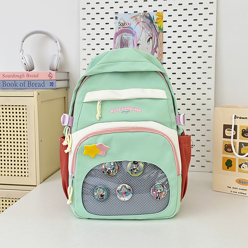 Mochila para estudiantes de secundaria, estudiantes de primaria, estudiantes de tercer a sexto grado, estilo universitario ligero, mochila de alto valor, mochila de gran capacidad