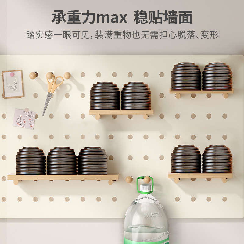 Estante de almacenamiento de paneles de agujeros en pared estante de almacenamiento de pared tablero de mensajes estante de exhibición de fotos estante de decoración