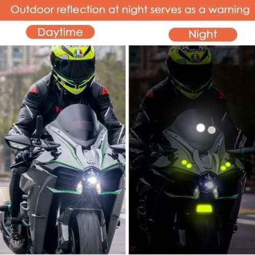Bicycle Motorcycle Fluorescence Warning Reflective Sticker Car Helmet Safety Reflective Label Warning Strip_voghion.com