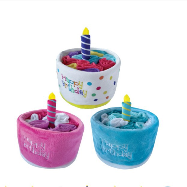애완 동물 용품 애완 동물 봉제 장난감 개 재미 생일 케이크 새로운 생일 케이크
