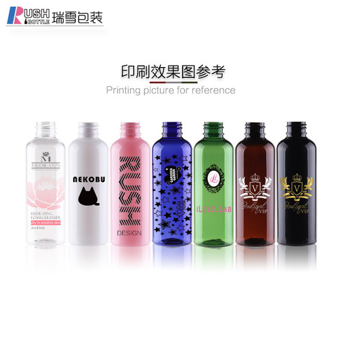 100ml Round Shoulder PET Plastic Spray Bottle for Cosmetic Lotion Refill Small Capacity Portable Beauty Makeup Bottle