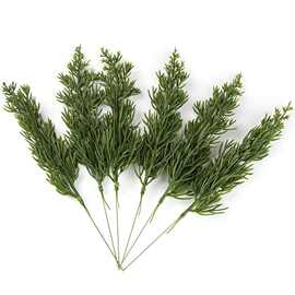 仿真花植物塑料松针 人造PE松柏 立体塔松 圣诞树挂件仿真花