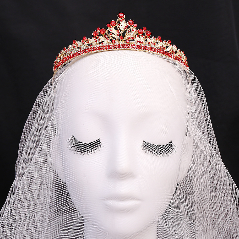 Sweet Shiny Crown Alloy Rhinestone Crown display picture 3