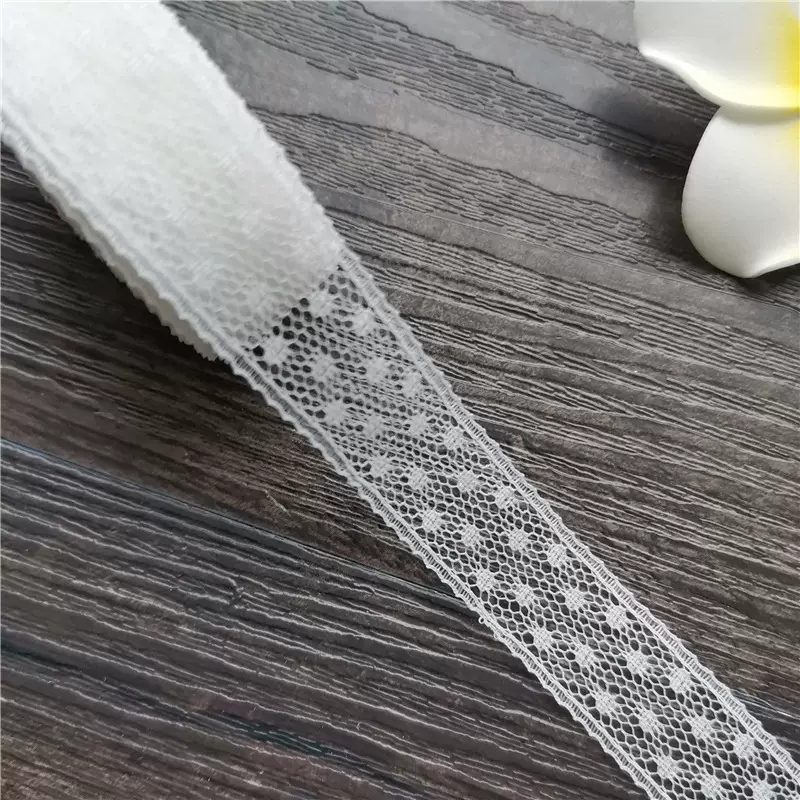 1.5cm蕾丝带波点网纱蕾丝花边蝴蝶结装饰丝带DIY手工服装配饰辅料