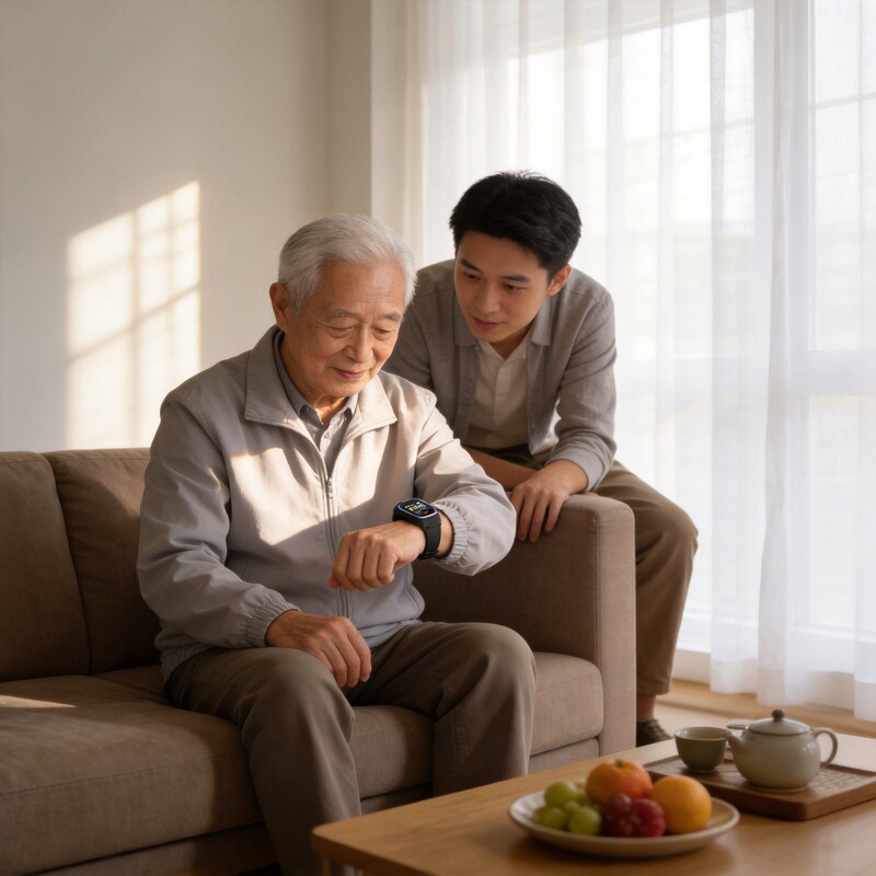 Smartwatch for the elderly with remote care, location tracking, and alarm features Smartwatch for the elderly with remote care, location tracking, and alarm features