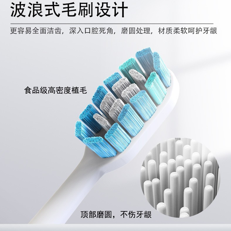 跨境声波电动牙刷成人软毛刷USB充电款防水智能电动牙刷批发代发|undefined