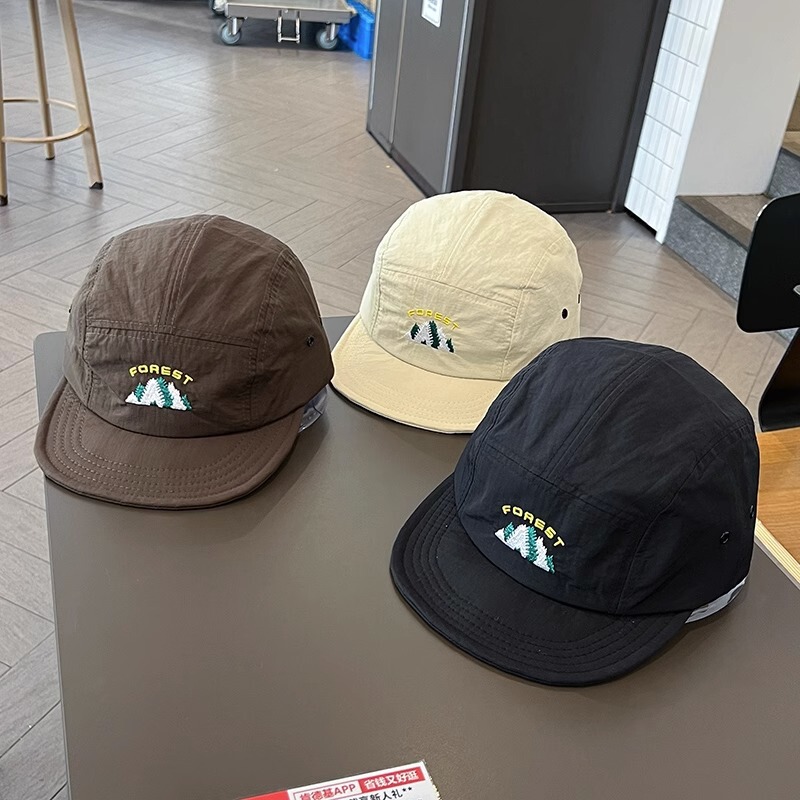 Japanese Quick-drying Short Brim Baseball Cap Children's Street Soft Brim Five-piece Hill Sunshade Hat Outdoor Cap Men's Fashion