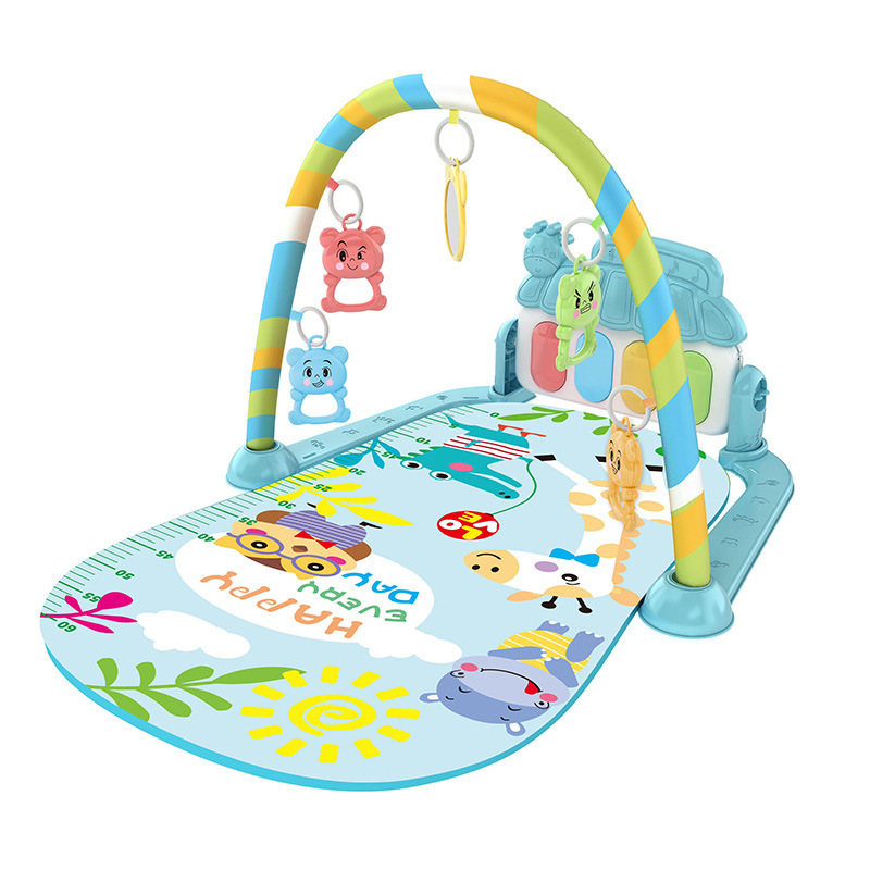 Gimnasio Musical con Tapete para Bebés 0-36 Meses, Piano de Pie y Luces