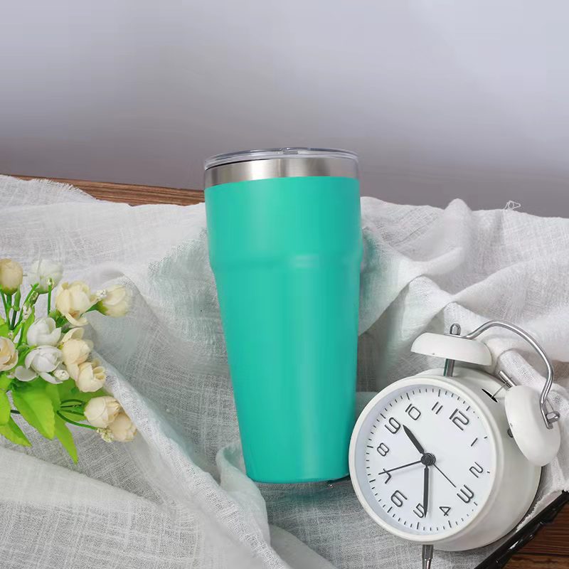 Comercio exterior nuevo acero inoxidable de doble capa 26oz taza de aislamiento caliente taza de automóvil portátil taza de café en stock image 13