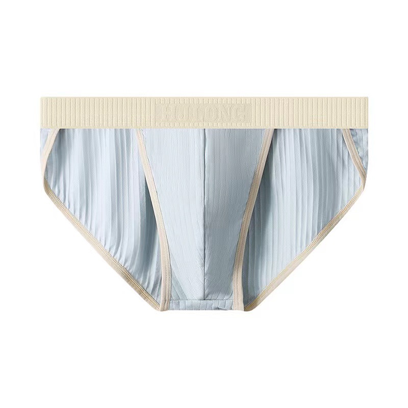 Men's Underpants New Cotton Men's Underwear Slim Pants Briefs Breathable Cotton Mid Waist Large Size Trigem Pants Wholesale