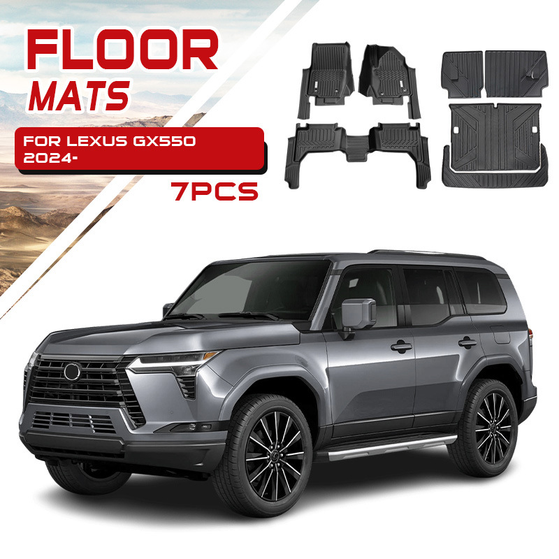 Adecuado para alfombrillas impermeables para automóviles Lexus, alfombrillas especiales de TPE 5D Lexus Gx550 Floor Mats