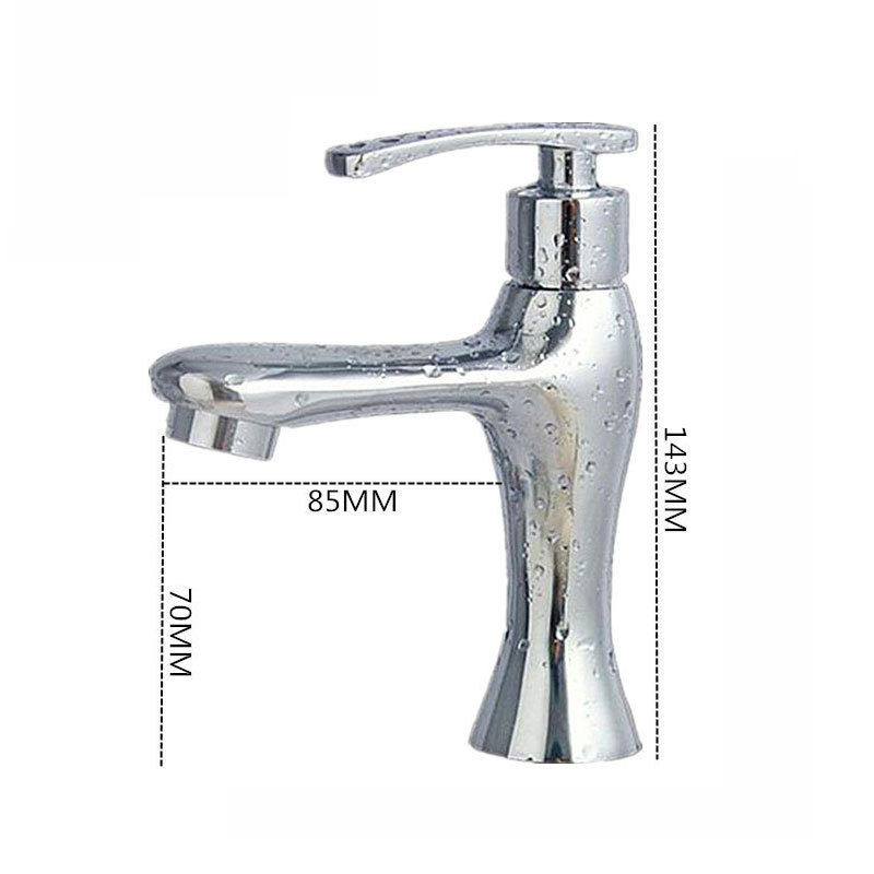 Grifos de lavabo de ingeniería para comercio exterior transfronterizo cuidadosamente seleccionados, grifos monomando de encimera de apertura rápida, grifos de lavabo de agua fría.